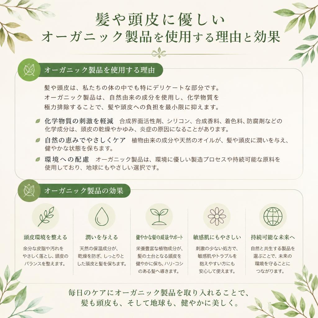 オーガニック製品の使用