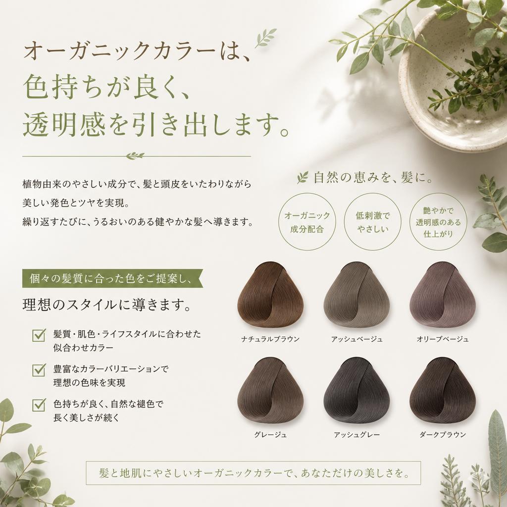 4. 明るい印象を叶えるカラー技術
